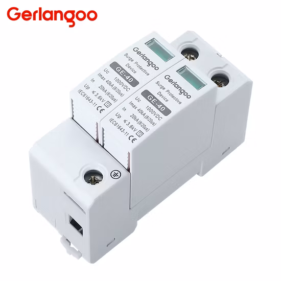 Surge Protector T2 3p 1000V 40ka DC Solar Surge Protective Device